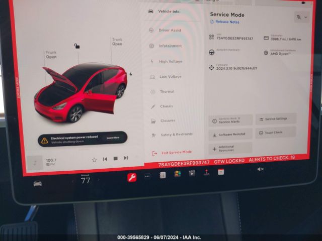 7SAYGDEE3RF993747 Tesla Model Y Long Range Dual Motor All-wheel Drive