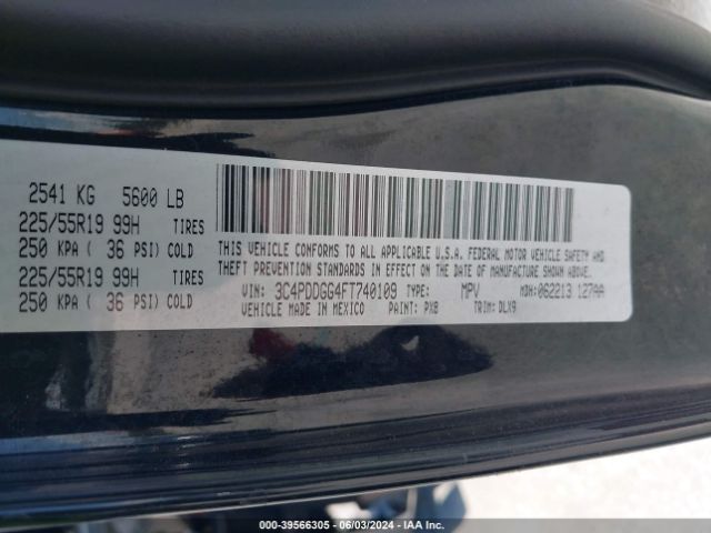 3C4PDDGG4FT740109 Dodge Journey Crossroad