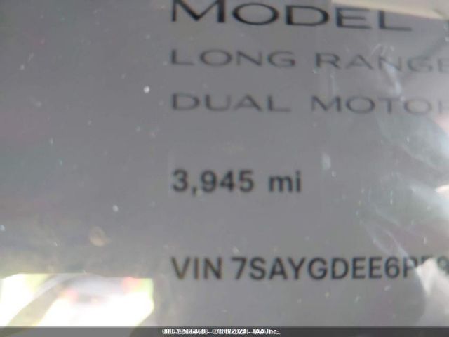 7SAYGDEE6PF928324 Tesla Model Y Awd/long Range Dual Motor All-wheel Drive