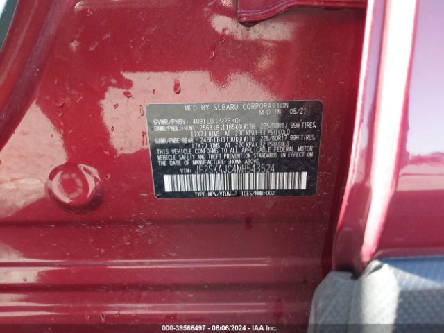 JF2SKAJC4MH543524 Subaru Forester Premium