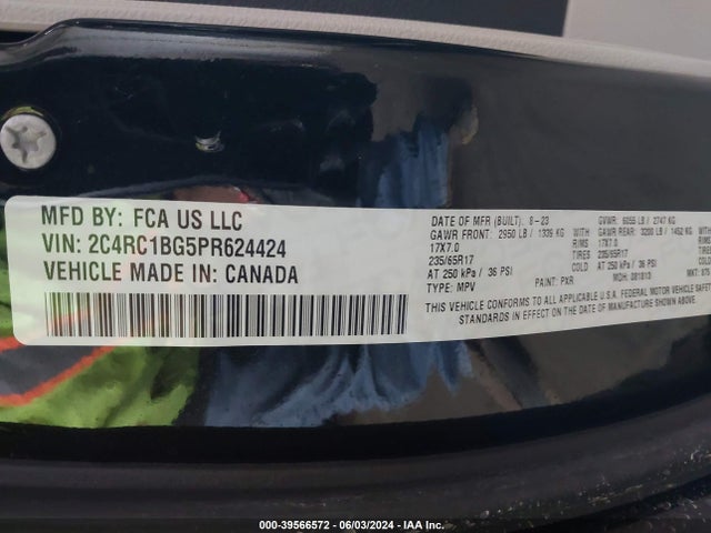 Chrysler Pacifica Touring L 2023 2C4RC1BG5PR624424 Image 9