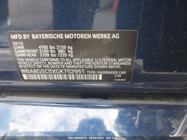 WBA8G5C5XGK752951 BMW 328i Xdrive