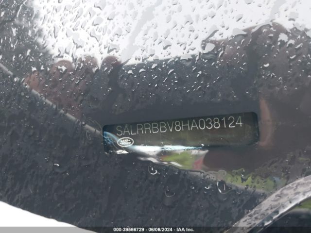 SALRRBBV8HA038124 Land Rover Discovery Hse