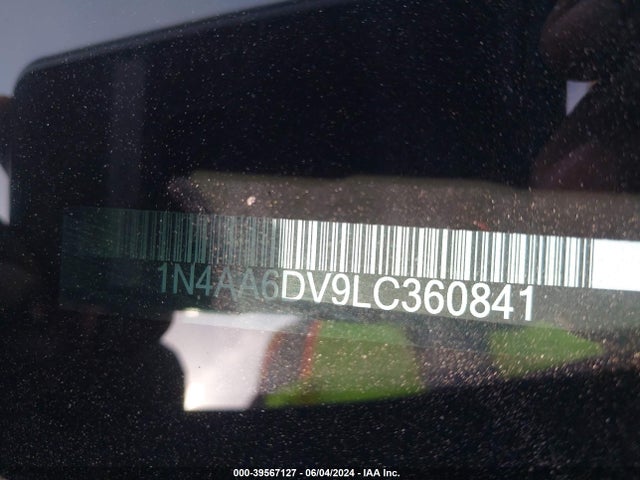 Nissan Maxima Sl Xtronic Cvt 2020 1N4AA6DV9LC360841 Image 9