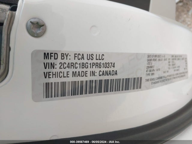 Chrysler Pacifica Touring L 2023 2C4RC1BG1PR610374 Image 9