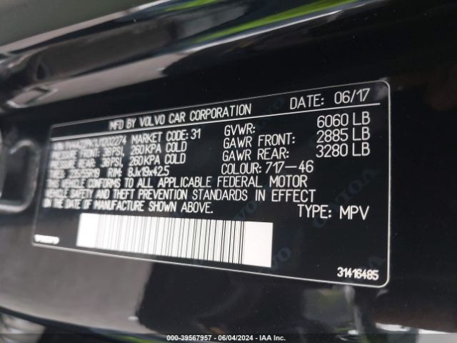YV4A22PK1J1202274 Volvo Xc90 T6 Momentum