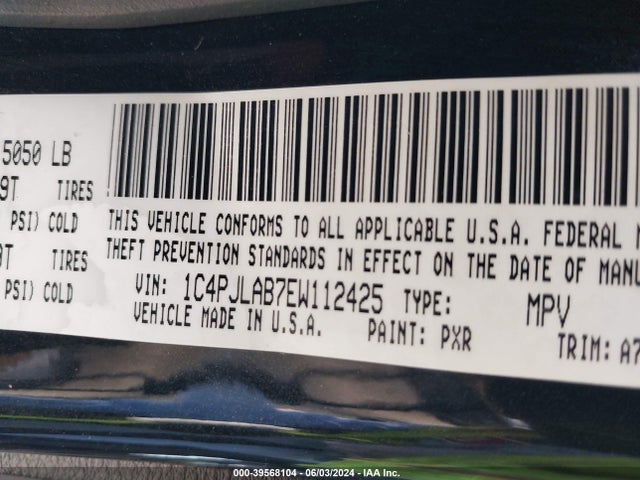 Jeep Cherokee Sport 2014 1C4PJLAB7EW112425 Image 9