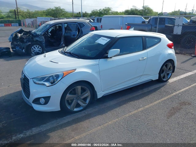 Hyundai Veloster Turbo W/black 2014 KMHTC6AEXEU206245 Image 2
