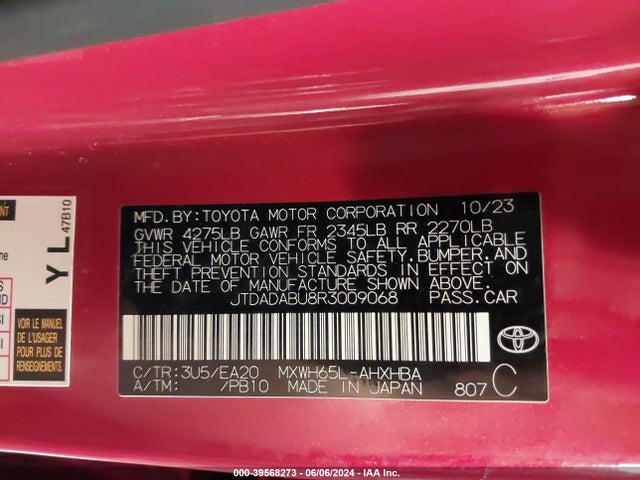 Toyota Prius Limited Awd-e 2024 JTDADABU8R3009068 Image 9