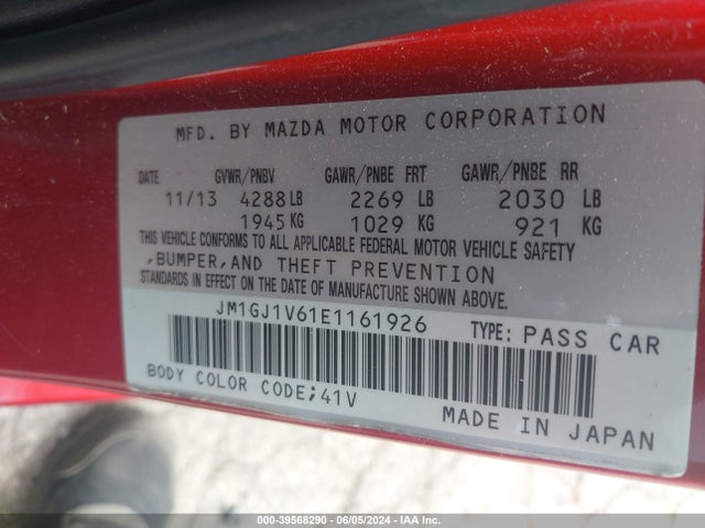 Mazda Mazda6 I Touring 2014 JM1GJ1V61E1161926 Image 9