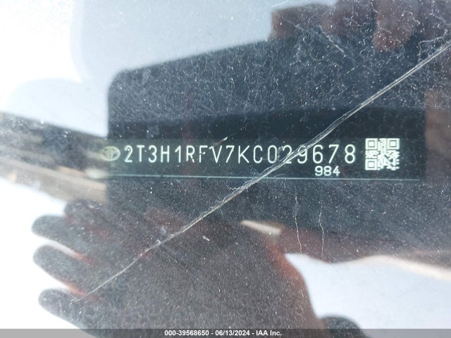 Toyota RAV4 LE 2019 2T3H1RFV7KC029678 Image 9