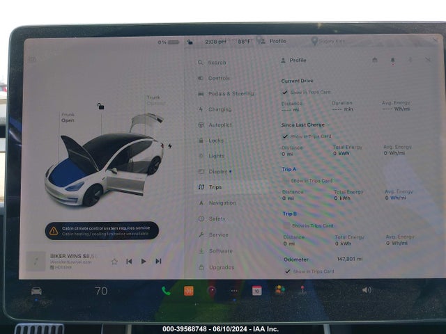 Tesla Model 3 Long Range/mid Range/standard Range/standard Range Plus 2019 5YJ3E1EA4KF425117 Image 7