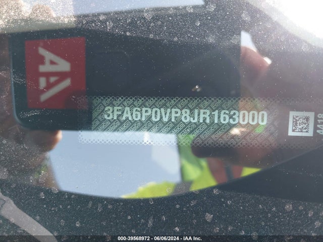 3FA6P0VP8JR163000 Ford Fusion Sport