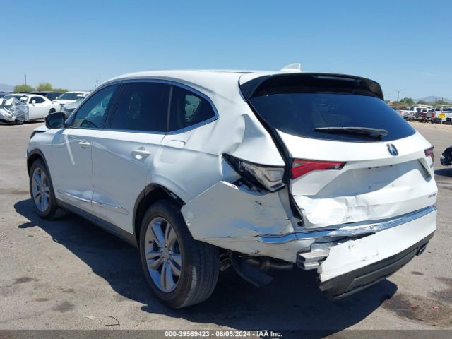 5J8YE1H30NL013654 Acura Mdx Standard
