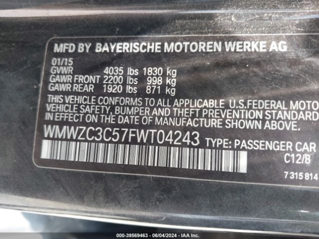 WMWZC3C57FWT04243 Mini Countryman Cooper S