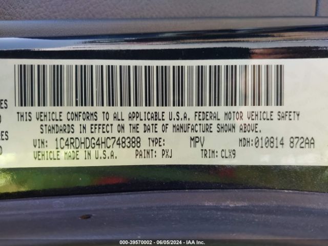 1C4RDHDG4HC748388 Dodge Durango Gt Rwd