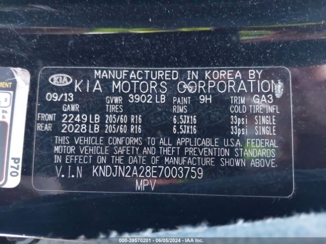 KNDJN2A28E7003759 KIA Soul