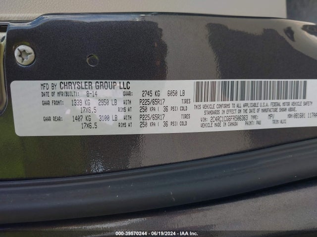 2C4RC1CG6FR506363 Chrysler Town & Country Touring-l