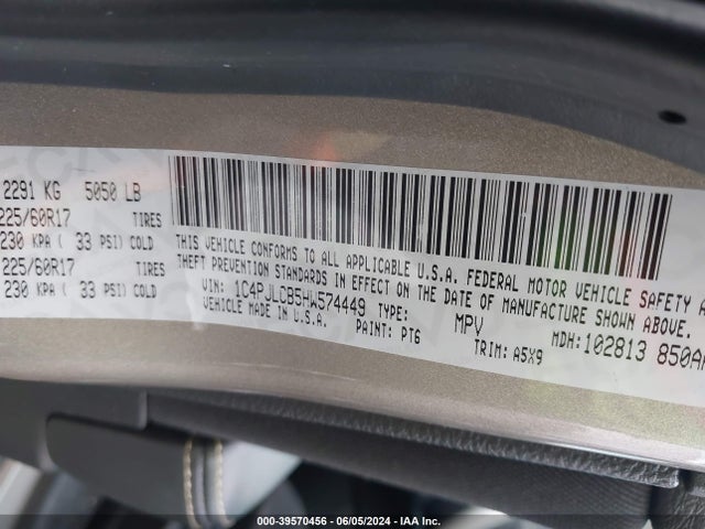 1C4PJLCB5HW574449 Jeep Cherokee Latitude Fwd