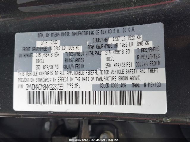 3MVDMADM8MM223736 Mazda Cx-30 Premium