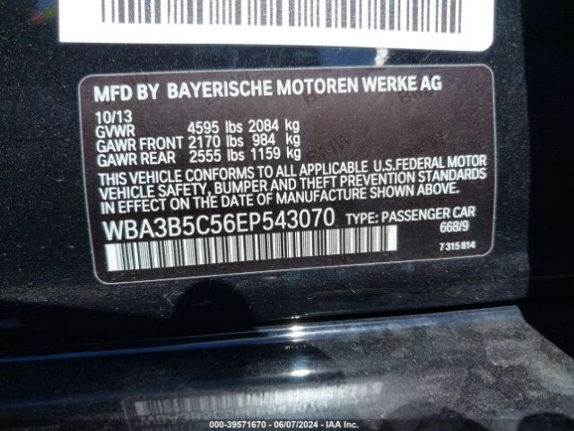 WBA3B5C56EP543070 BMW 328i Xdrive