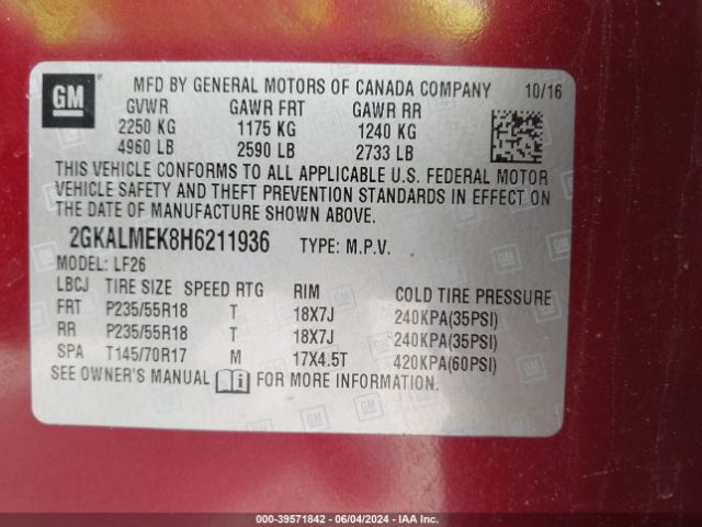 2GKALMEK8H6211936 GMC Terrain Sle-1