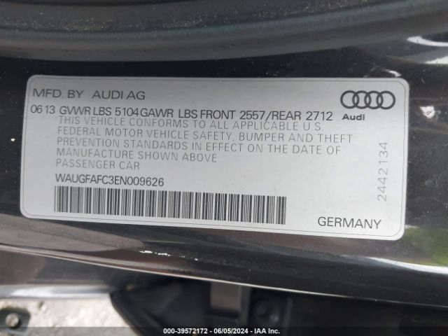 WAUGFAFC3EN009626 Audi A6 2.0t Premium
