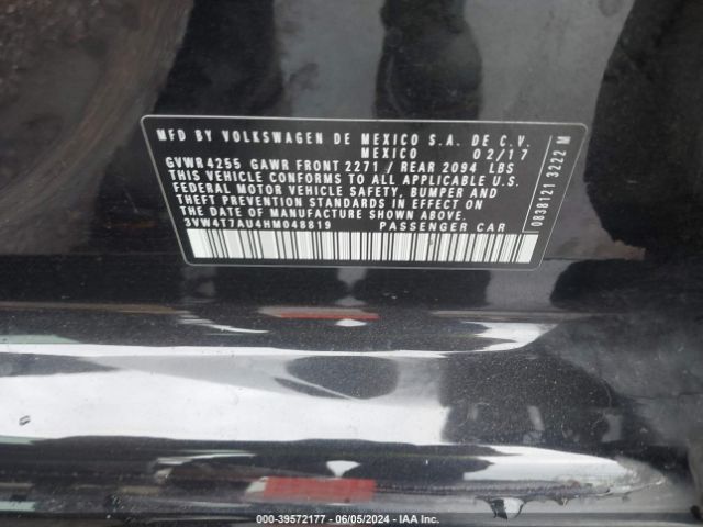 3VW4T7AU4HM048819 Volkswagen Golf Gti Autobahn 4-door/s 4-door/se 4-door/sport 4-door