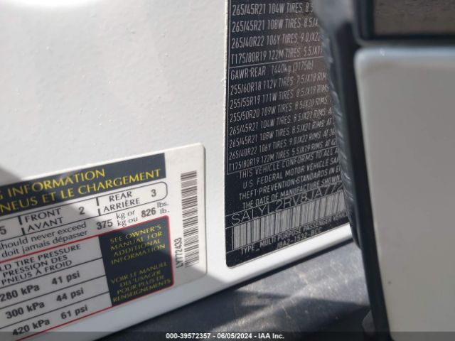 SALYL2RV8JA772433 Land Rover Range Rover Velar P380 Se R-dynamic