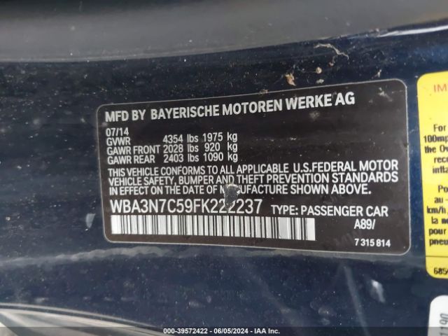 WBA3N7C59FK222237 BMW 428i