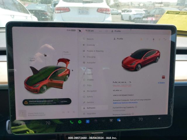 5YJ3E1EB4KF214007 Tesla Model 3 Long Range/performance