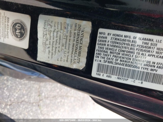 Honda ODYSSEY EX 2014 5FNRL5H44EB005066 Image 9
