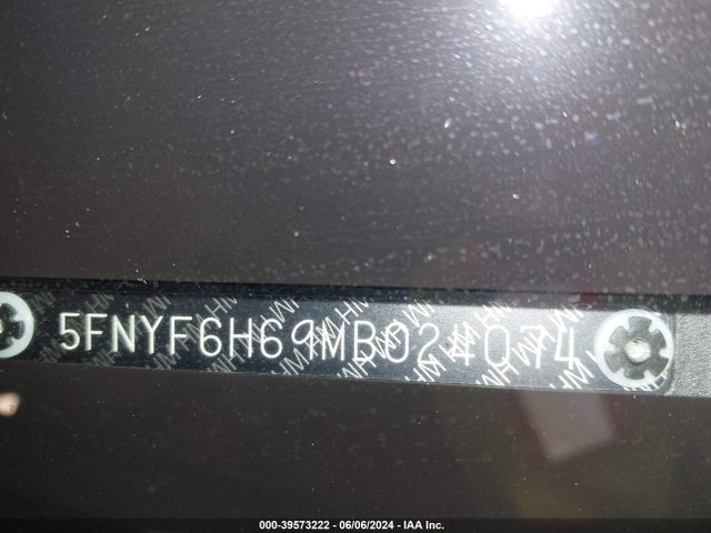 Honda Pilot Awd Touring 7 Passenger 2021 5FNYF6H69MB024074 Image 17