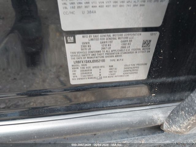 LRBFX1SAXJD052195 Buick Envision Essence