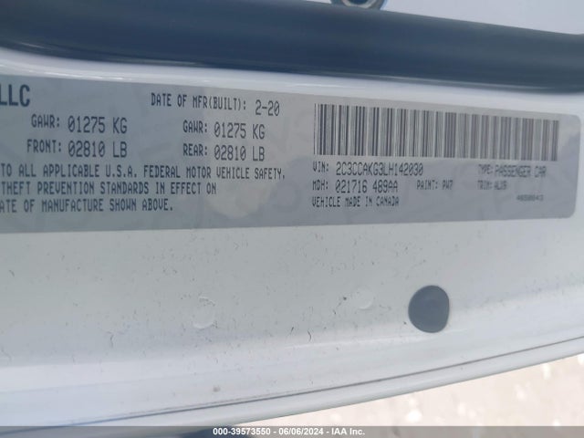 2C3CCAKG3LH142030 Chrysler 300 Limited Awd
