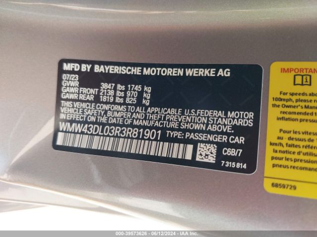 WMW43DL03R3R81901 Mini Convertible Cooper S