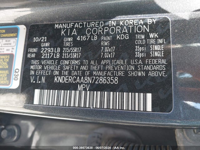 KIA SELTOS EX 2022 KNDERCAA8N7286358 Image 9