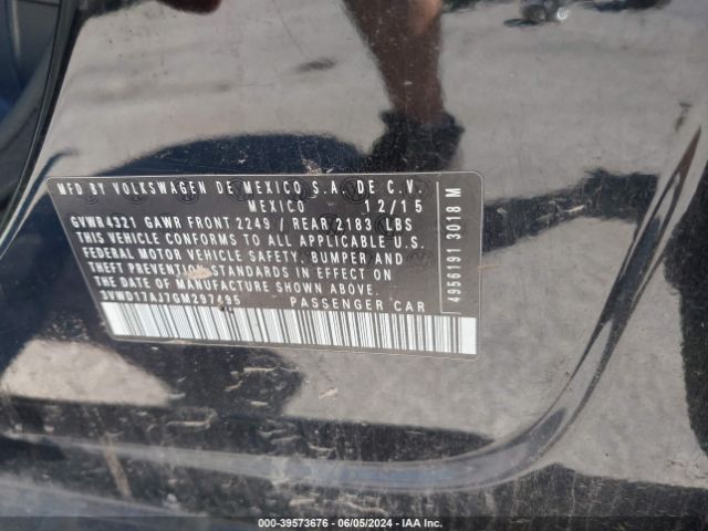 3VWD17AJ7GM297495 Volkswagen Jetta 1.8t Sport