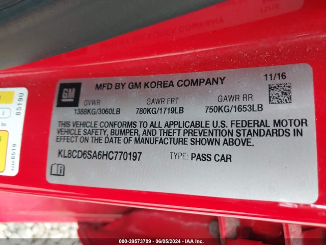 Chevrolet Spark 1lt Cvt 2017 KL8CD6SA6HC770197 Image 9