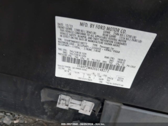 Ford Police Interceptor 2014 1FAHP2MK0EG148272 Image 9