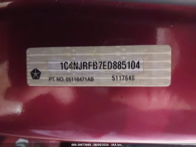 1C4NJRFB7ED885104 Jeep Patriot Latitude