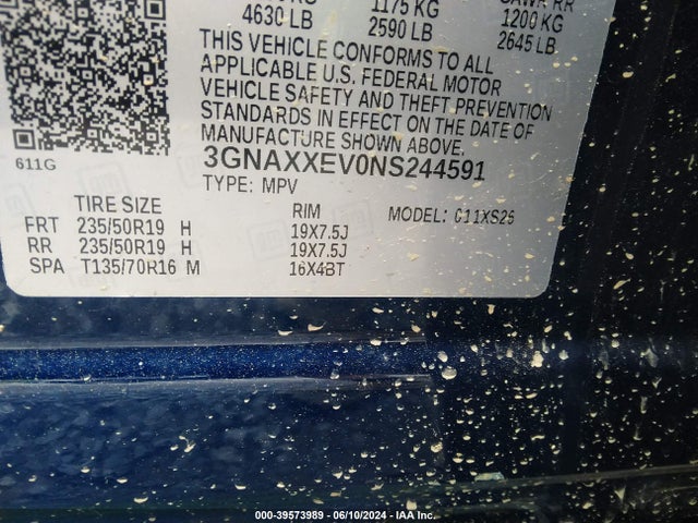 Chevrolet Equinox Awd Premier 2022 3GNAXXEV0NS244591 Image 9