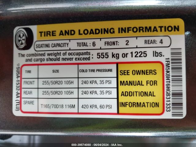 1FM5K8HT6HGB31333 Ford Explorer Platinum