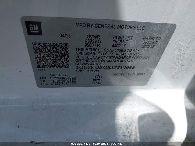 Chevrolet Silverado 2500hd Wt 2018 1GC2KUEG8JZ314055 Image 9