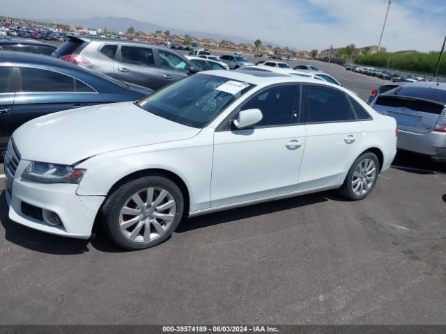 2012 AUDI A4 WAUAFAFLXCN017810 Photo 1