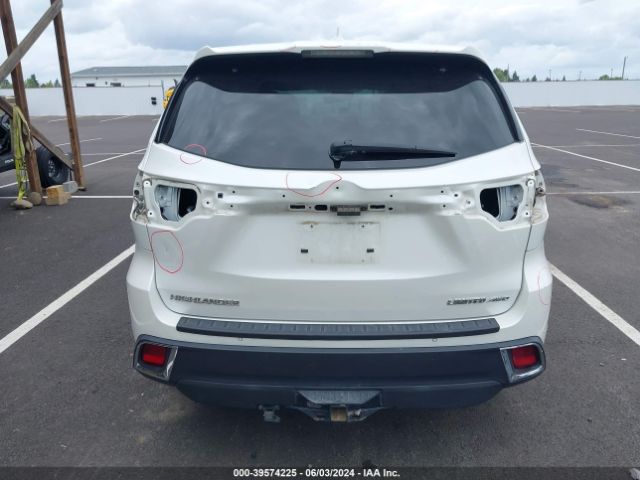 5TDDZRFH2JS848775 Toyota Highlander Limited