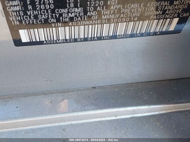 4S3BWAN63L3009014 Subaru Legacy Limited