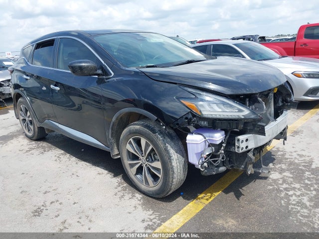 2022 Nissan Murano S Fwd მანქანა იყიდება აუქციონზე, vin: 5N1AZ2AJ4NC121581, აუქციონის ნომერი: 39574344