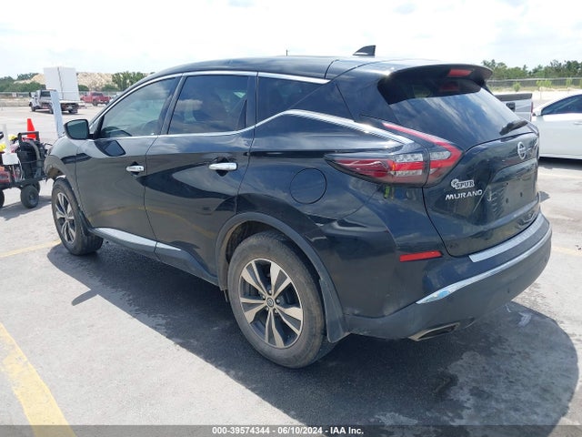 2022 Nissan Murano S Fwd მანქანა იყიდება აუქციონზე, vin: 5N1AZ2AJ4NC121581, აუქციონის ნომერი: 39574344
