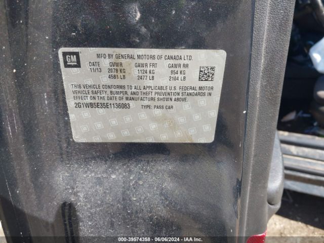 2G1WB5E35E1136083 Chevrolet Impala Limited Lt